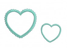 Stickdatei - Herzrahmen Satin